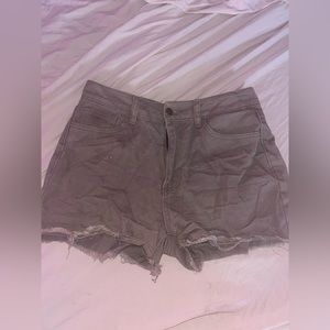 Tan Jean Shorts from Shein